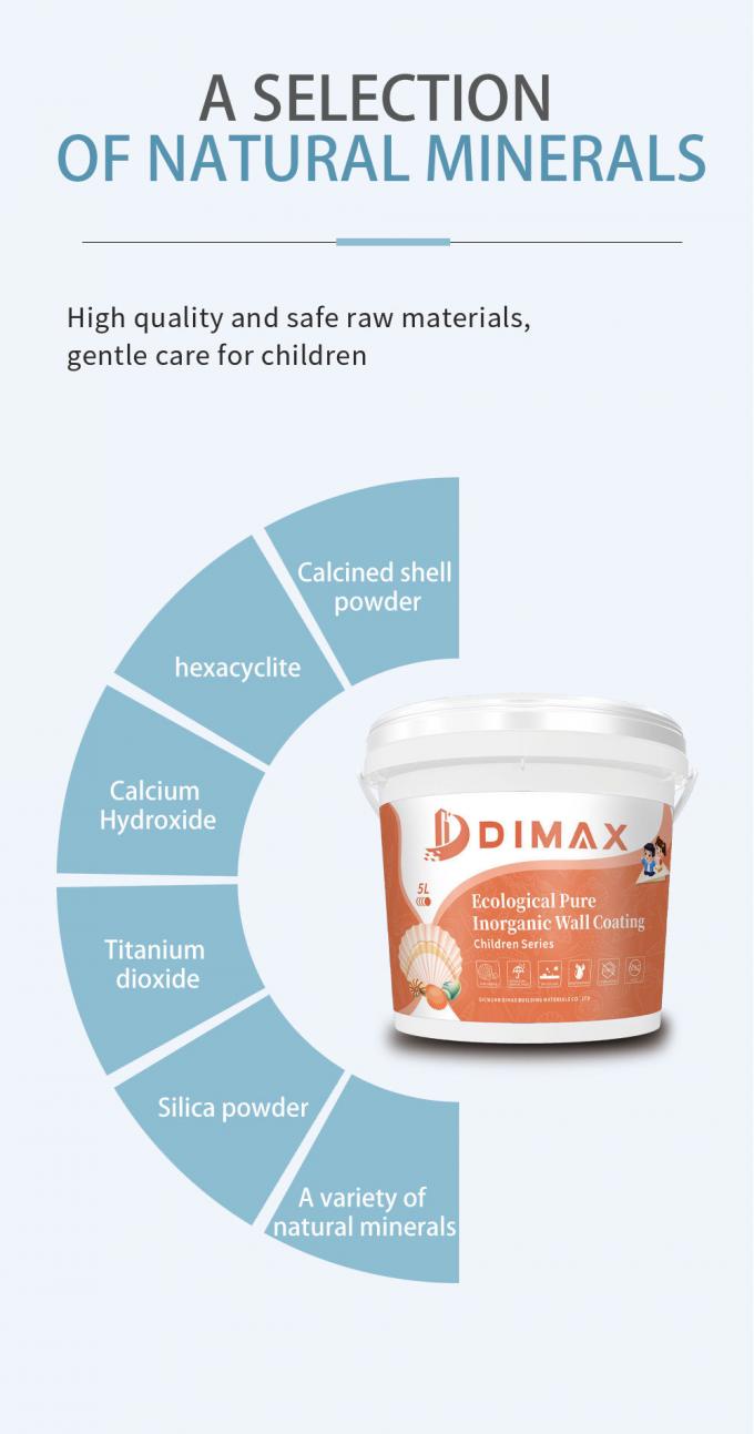 Decomposes Formaldehyde Zero Voc&Formaldehyde No Chemical Kids′ Room Interior Wall Painting